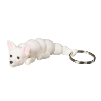 Chihuahua biała - brelok do kluczy